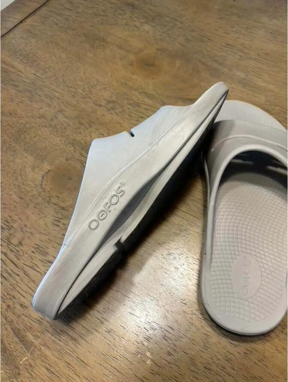 OOFOS OOahh Sport Slide – Tan – Men’s 11 / Women’s 13